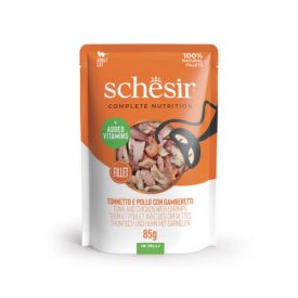 Schesir Cat Tuna & Chicken With Shrimps In Jelly